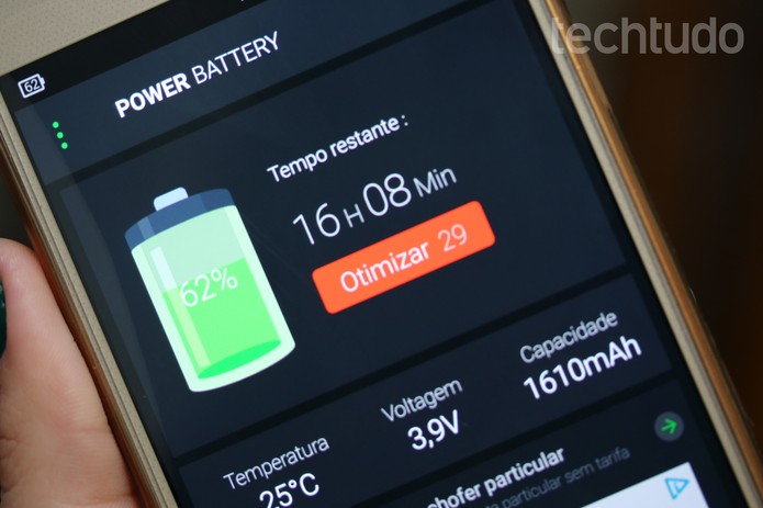 Power Battery ajuda a bateria a durar o dia todo (Foto: Aline Batista/TechTudo)