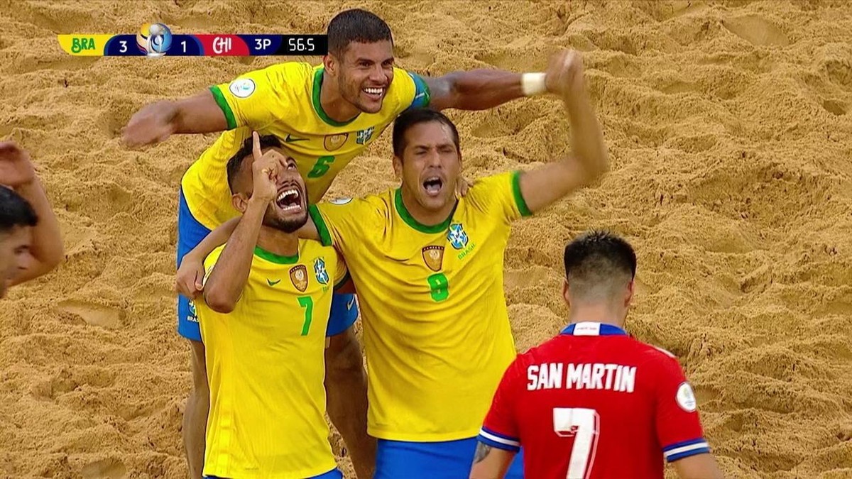 Brasil termina desencantando, superando a Chile para llegar a la final de la Copa América Beach Soccer |  futbol playa