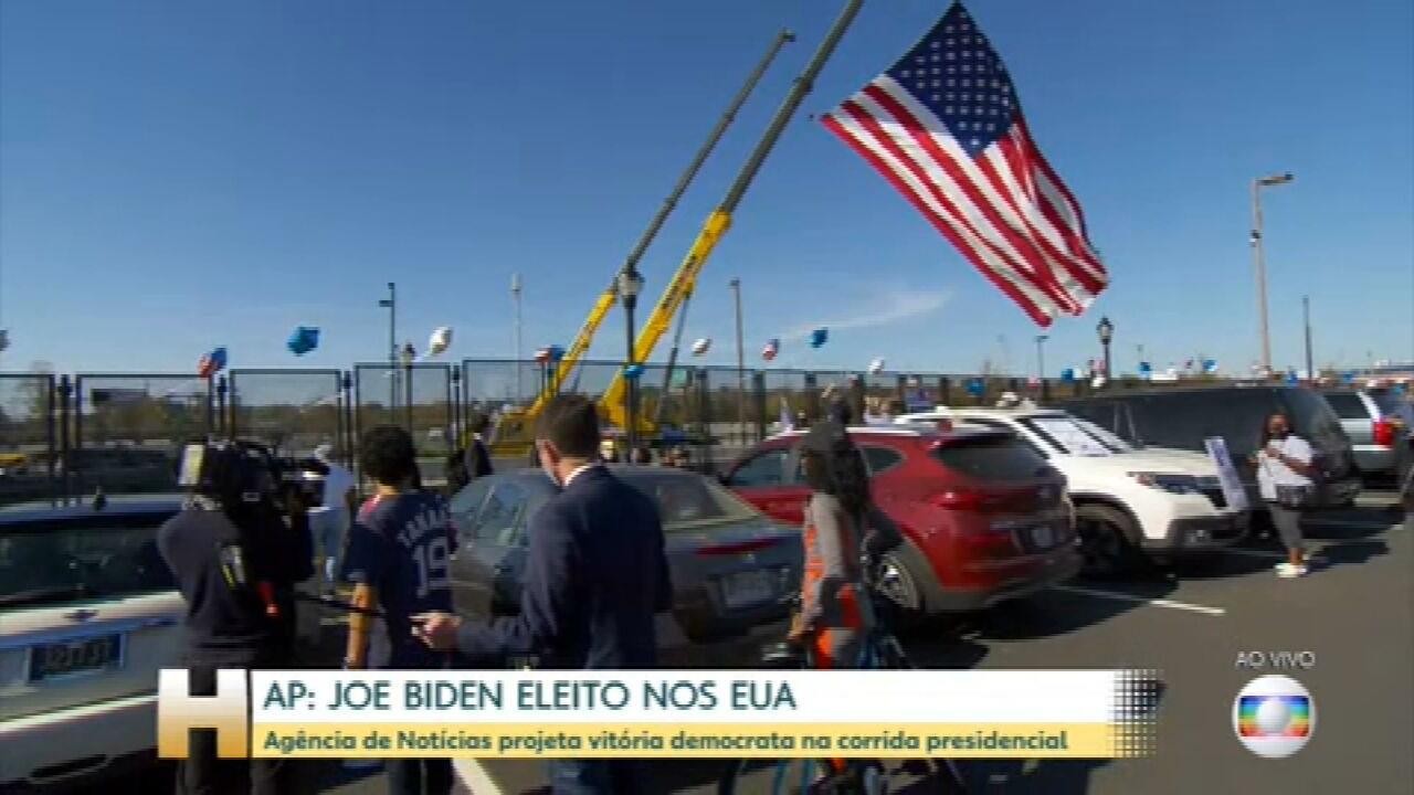 Veja como está o local onde será a festa de comemoração de Biden