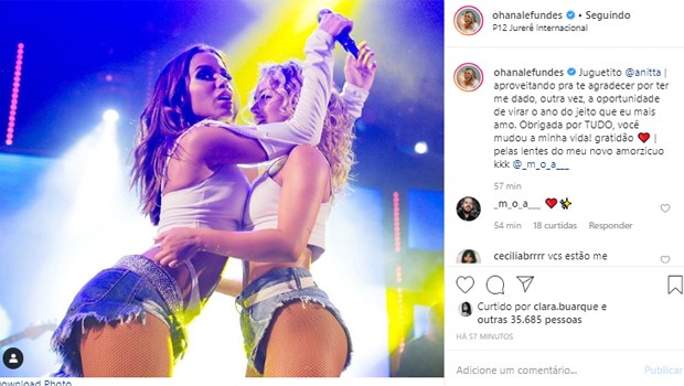 Anitta e Ohana Lefundes (Foto: Reprodução/Instagram)