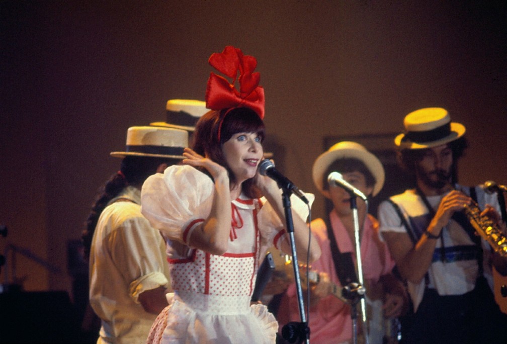 Rita Lee em 'Chico & Caetano', em 1986 — Foto: Acervo Grupo Globo