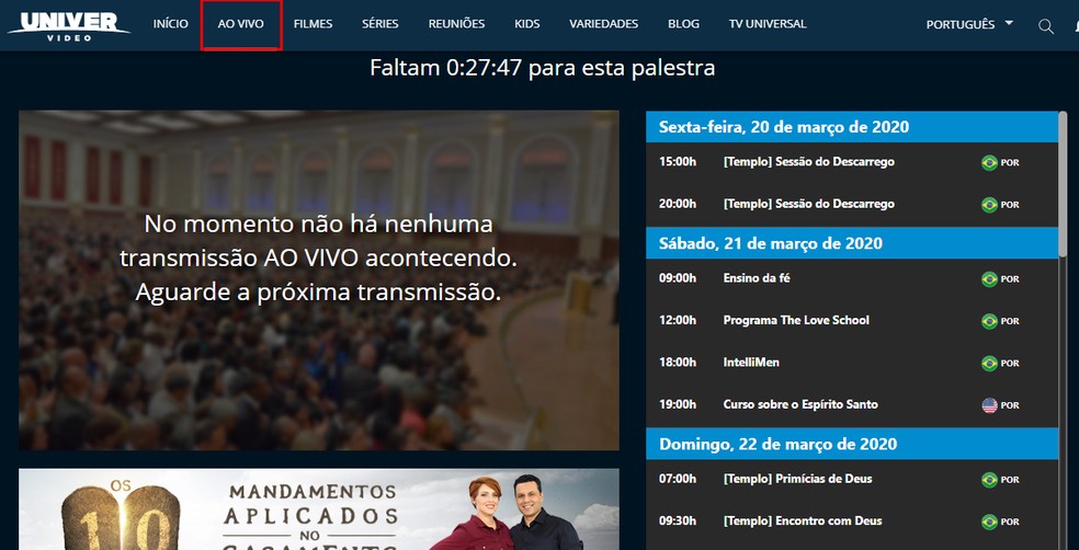 univer video como usar o streaming de filmes e series evangelicos streaming techtudo