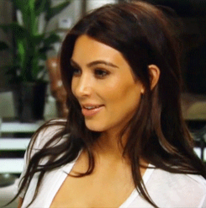 Kim Kardashian também é muito compartilhada no Tinder (Foto: Reprodução/Giphy)