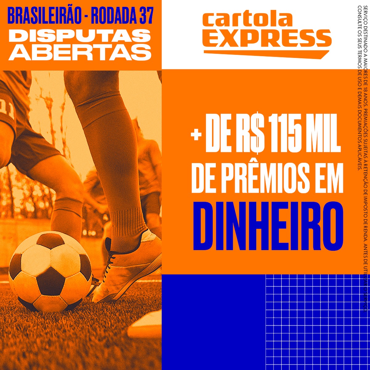 Cartola Express: rodada #37 vai distribuir mais de R$ 115 mil em ...