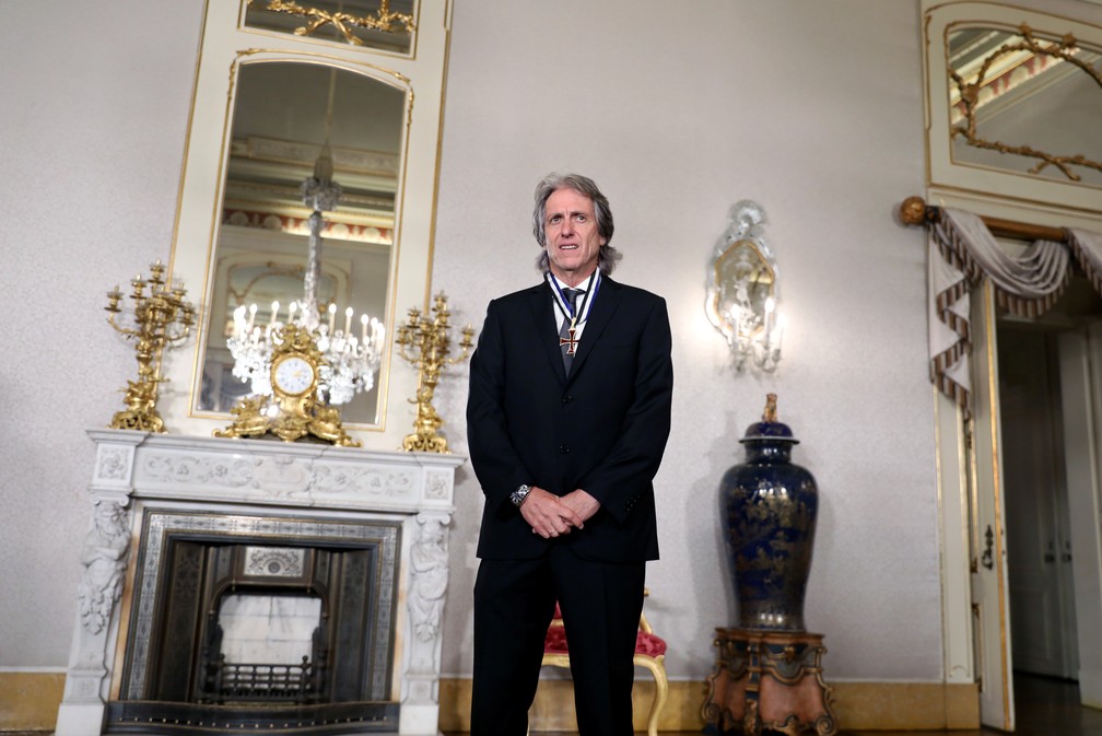 Jorge Jesus condecoração ordem Infante Dom Henrique presidente Portugal — Foto: Pedro Nunes/Reuters