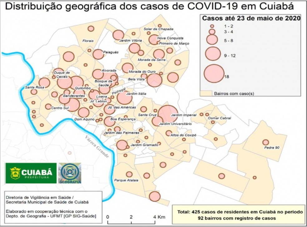 Casos De Covid 19 Chegam Em Quase 100 Bairros De Cuiaba Mato Grosso G1