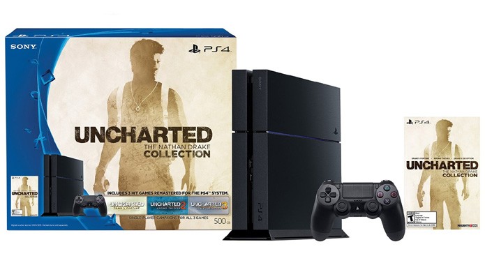 PlayStation 4 de Uncharted: The Nathan Drake Collection traz um console comum, porém com a aclamada coletânea (Foto: Reprodução/Amazon)