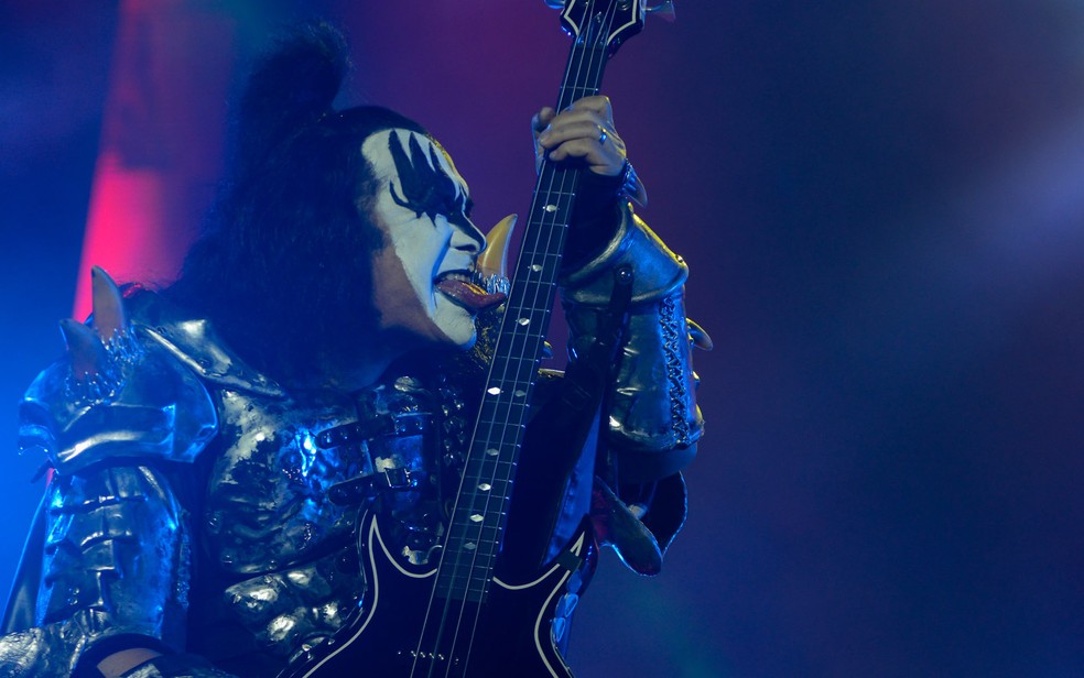 A banda americana Kiss se apresenta no Monsters of Rock 2015 — Foto: Flavio Moraes/G1