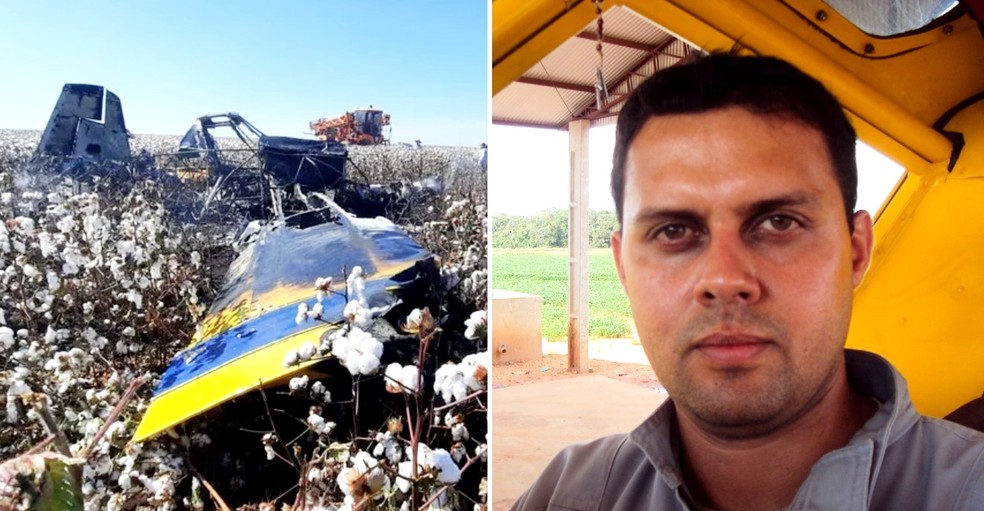 Corpo do piloto de avião agrícola que se acidentou em MT é enterrado em Itápolis — Foto: Reprodução/Arquivo pessoal