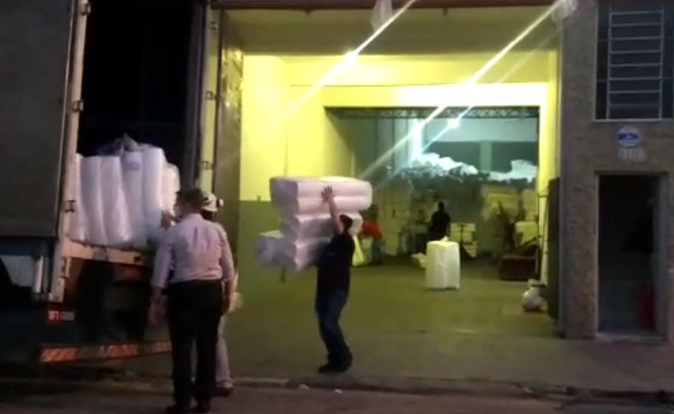 Polícia encontra produtos de golpes e roubos de carga cometidos na região de Jundiaí — Foto: Arquivo pessoal