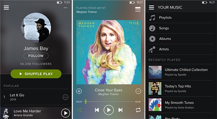 Spotify teve seu aplicativo para Windows Phone atualizado com funcionalidades e nova interface (Foto: Divulgação/Windows Phone Store)