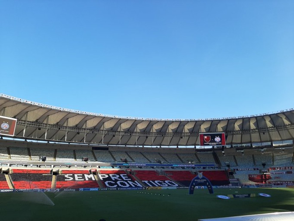 Jogos sem torcida viraram normalidade em 2020 — Foto: Felipe Schmidt