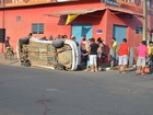 Motorista avança preferencial e causa capotamento em Boa Vista, diz polícia