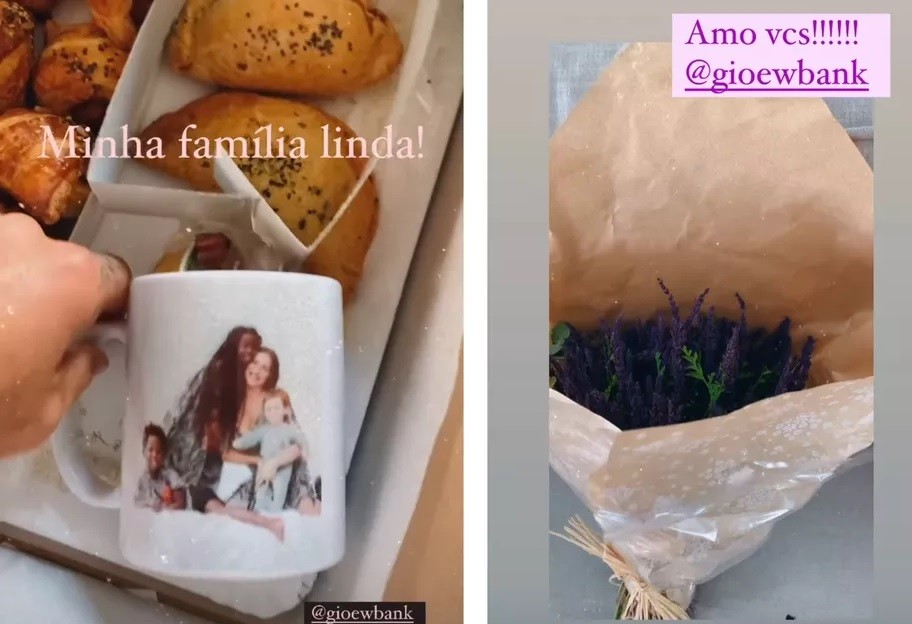 Bruno Gagliasso mostra presentes de aniversário enviados pela família (Foto: Reprodução: Instagram)