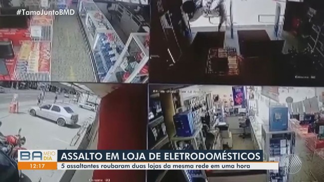 Loja de eletrodomésticos é assaltada em Salvador