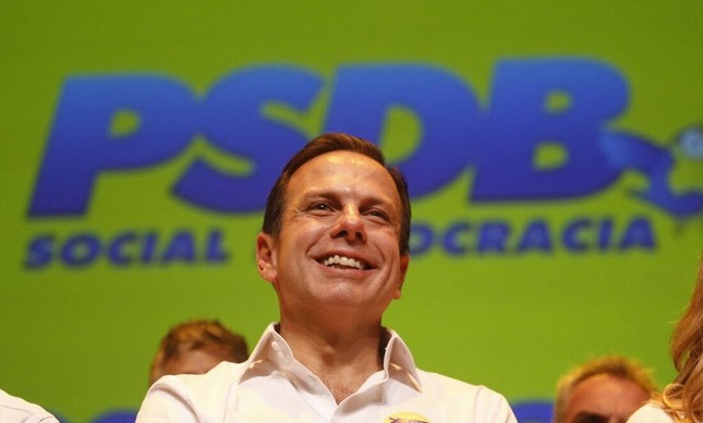 João Doria em evento do PSDB nas eleições de 2018