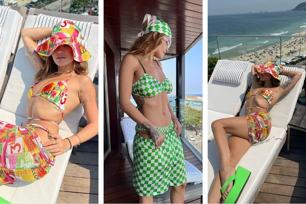 Rita Ora abre álbum com fotos de biquíni no Rio de Janeiro (Foto: Reprodução/Instagram)