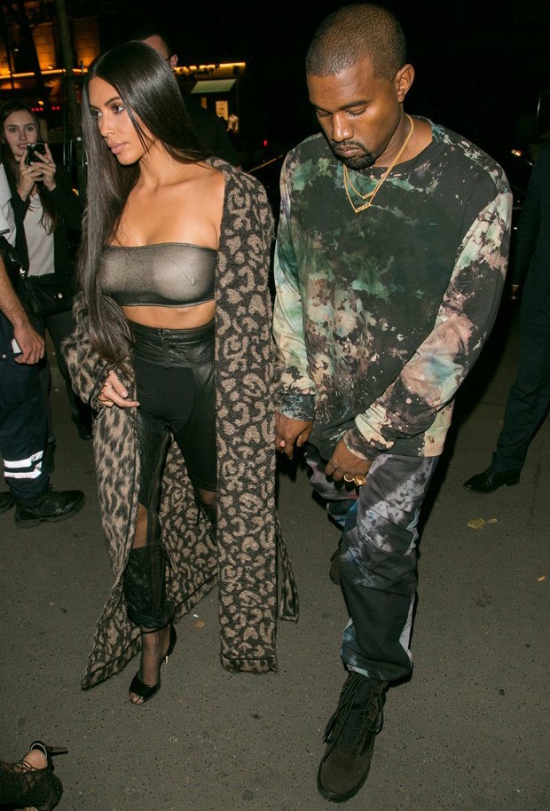 Kim Kardashian e Kanye West (Foto: Marc Piasecki/GC Images)