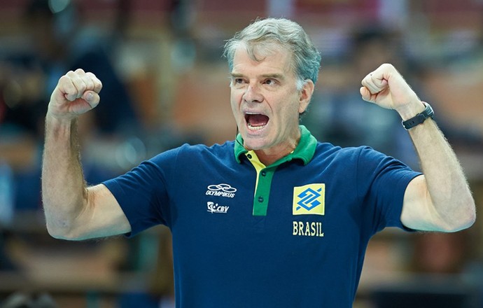 Bernardinho vôlei Brasil x China (Foto: FIVB) Bernardinho vôlei Brasil x China (Foto: FIVB)
