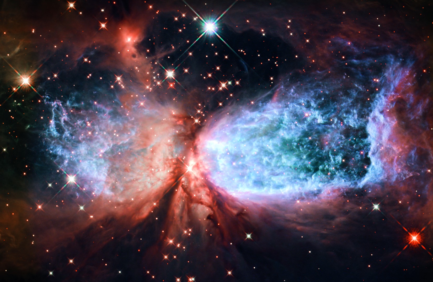 Nebulosa Sh 2-106 (Foto: ESA/Hubble)