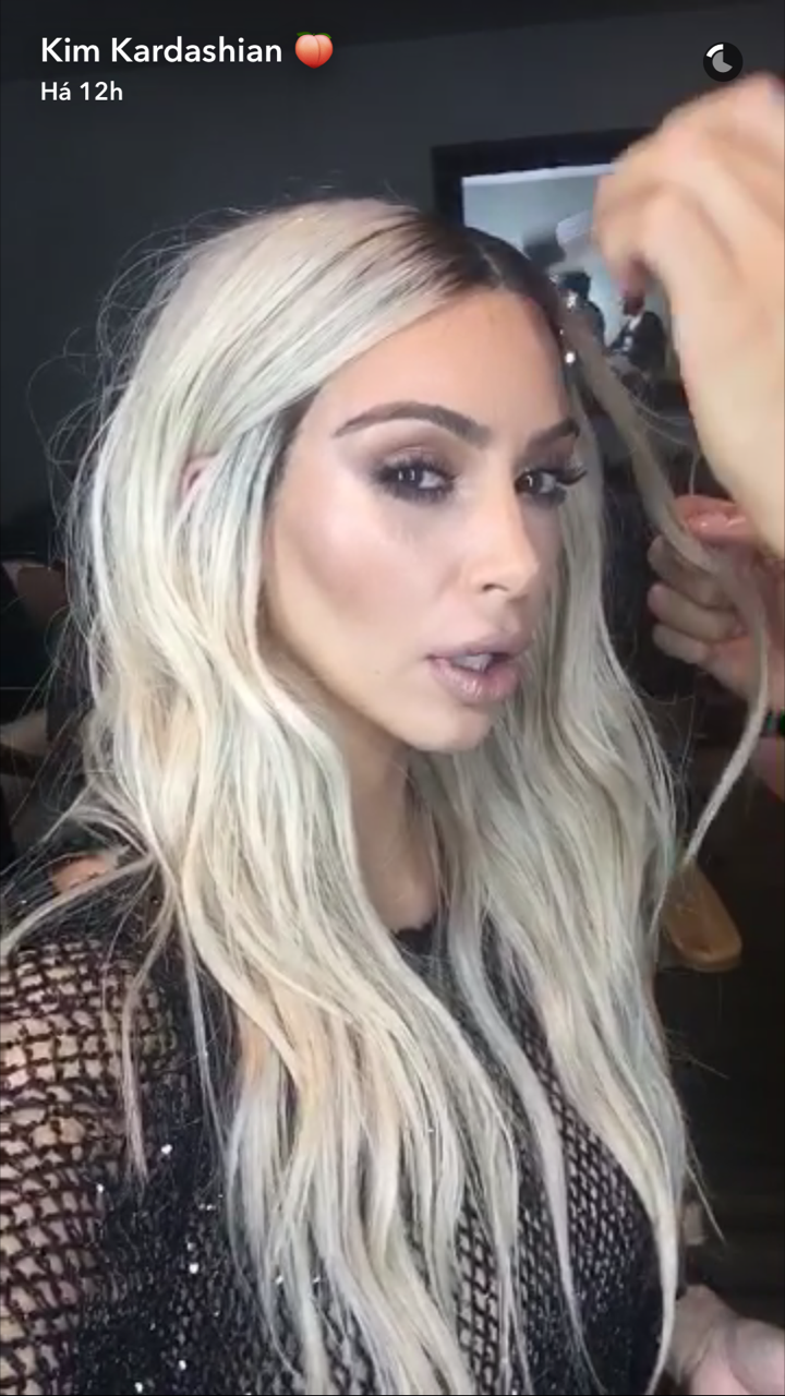 Kim Kardashian (Foto: Reprodução/Snapchat)