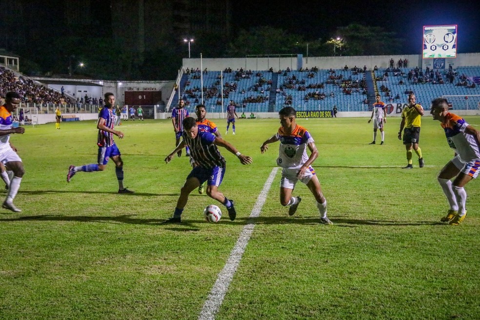 Maranhão conquista título da Série B do Maranhense diante do Chapadinha, no Nhozinho Santos — Foto: Raillen Martins/Ascom Mac