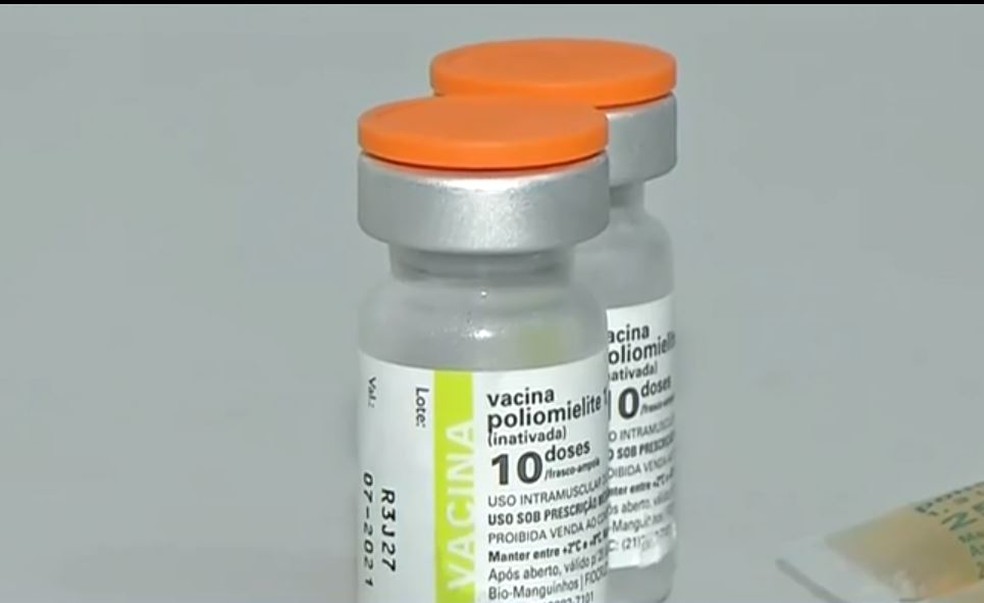Vacinas contra a poliomielite — Foto: TV Globo/ Reprodução