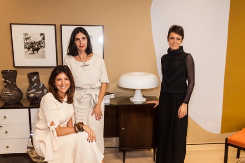 Taissa Buescu, diretora de redação da Casa Vogue, Lili Tedde e Nicole Tomazi 