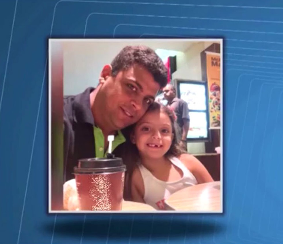 Danilo Soares está sumido com a filha de seis anos há dois meses  (Foto: Reprodução/TV Santa Cruz)