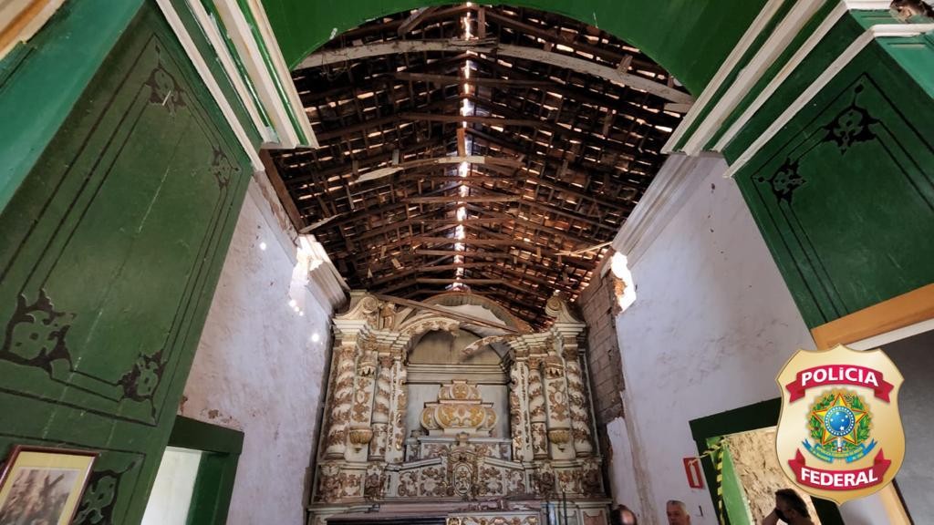 PF encontra Igreja Nossa Senhora do Rosário descaracterizada durante operação em Itabirito