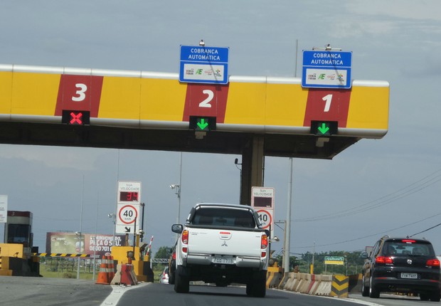 Pedágio de estrada sob concessão da CCR Autoban ; serviço Sem Parar ; estradas ; rodovias ;  (Foto: Divulgação)