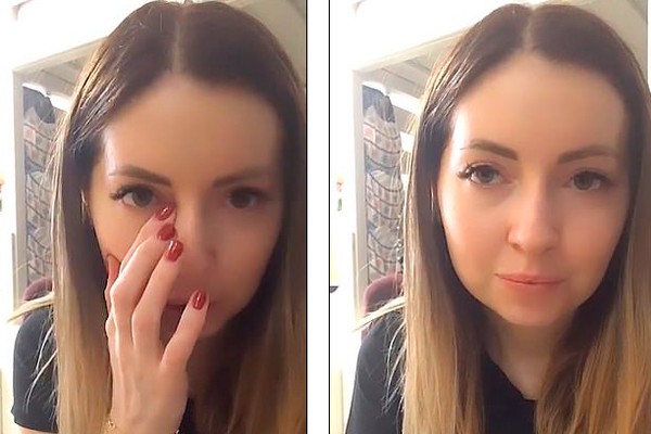 Um dos vídeos compartilhados por Ekaterina Didenko após a morte de seu marido (Foto: Instagram)