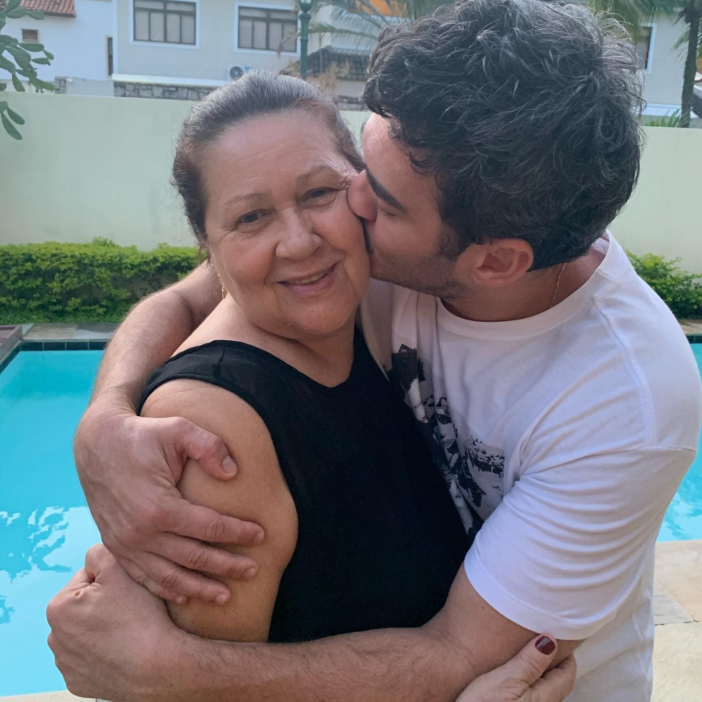 Marcos Veras com a mãe  — Foto: reprodução/ instagram