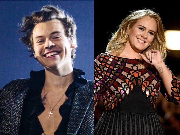 Harry Styles e Adele (Foto: Reprodução/Instagram e Getty Images)