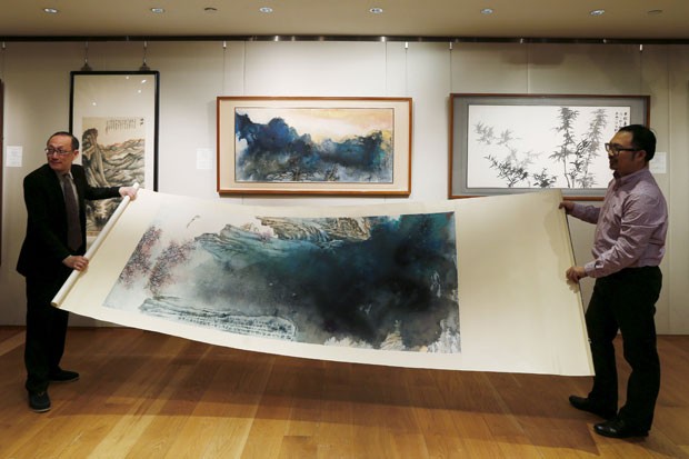 G1 - Pintura de Zhang Daqian é vendida por valor recorde de US$ 34