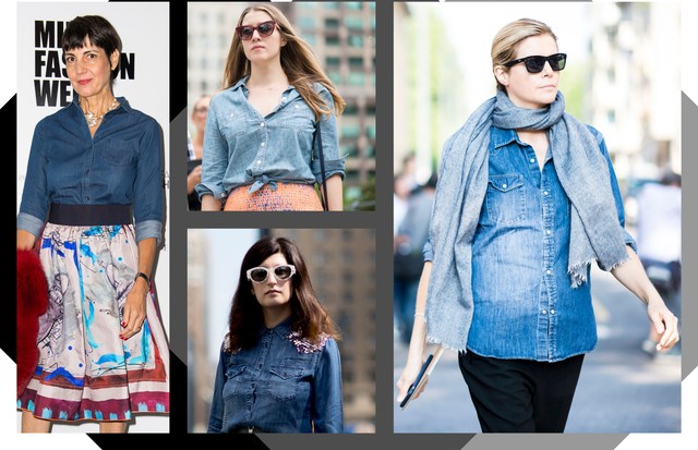 Camisa jeans (Foto: Arte Vogue Online)