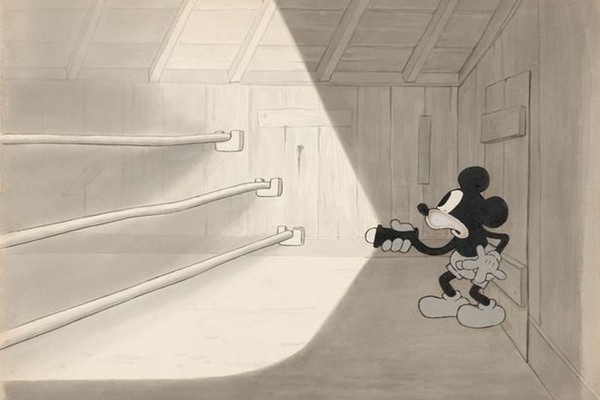 Uma das ilustrações antigas divulgadas pela Disney celebrando os 90 anos do personagem Mickey Mouse (Foto: Divulgação)