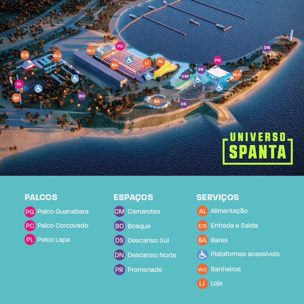 Marina da Glória terá três palcos e mais de 100 atrações em 15 dias de janeiro — Foto: Divugação