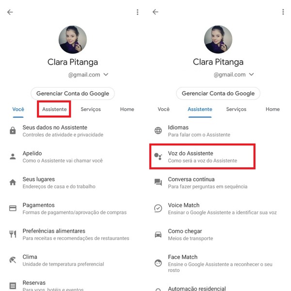 como mudar a voz da google assistente produtividade techtudo