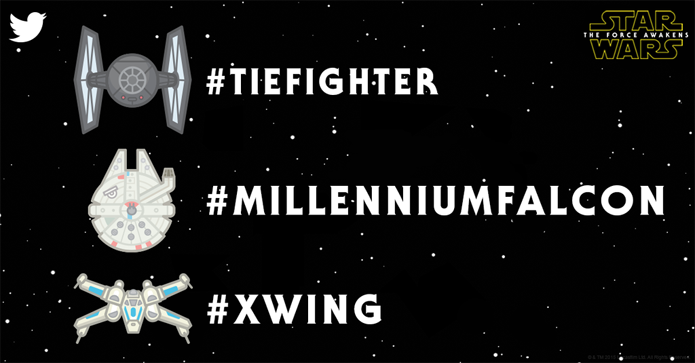 Novos emojis mostram naves famosas de Star Wars (Foto: Reprodução/Twitter)