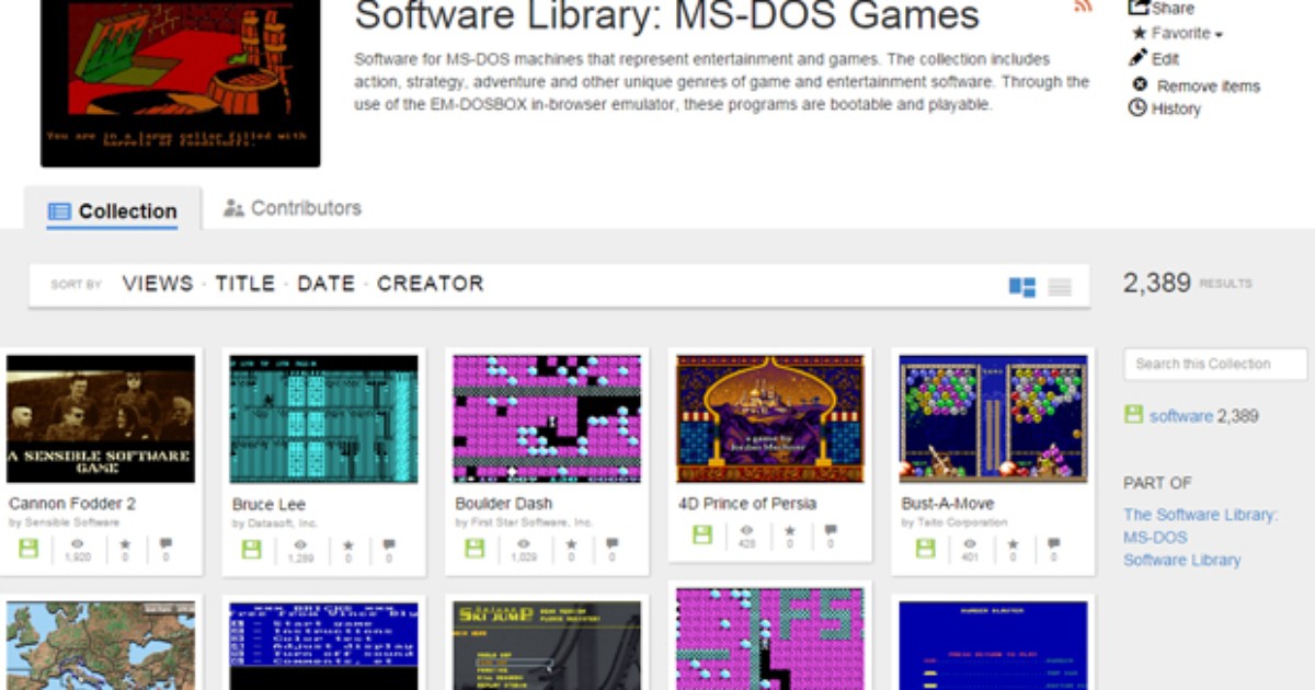 Internet Archive disponibiliza 2.400 jogos de MS-DOS de graça para acesso  em navegadores - Jornal O Globo