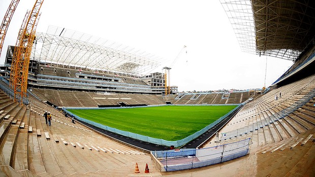 obras acabamento estádio Itaquerão Corinthians (Foto: Marcos Ribolli / Globoesporte.com) obras acabamento estádio Itaquerão Corinthians (Foto: Marcos Ribolli / Globoesporte.com)
