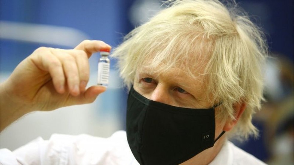 Boris Johnson, primeiro-ministro do Reino Unido, em foto de fevereiro de 2021 — Foto: PA Media via BBC