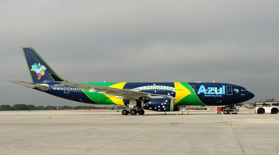 Avião da Azul: empresa reduziu sua frota para se ajustar à demanda menor em meio a dois anos de recessão (Foto: Wiki Commons)