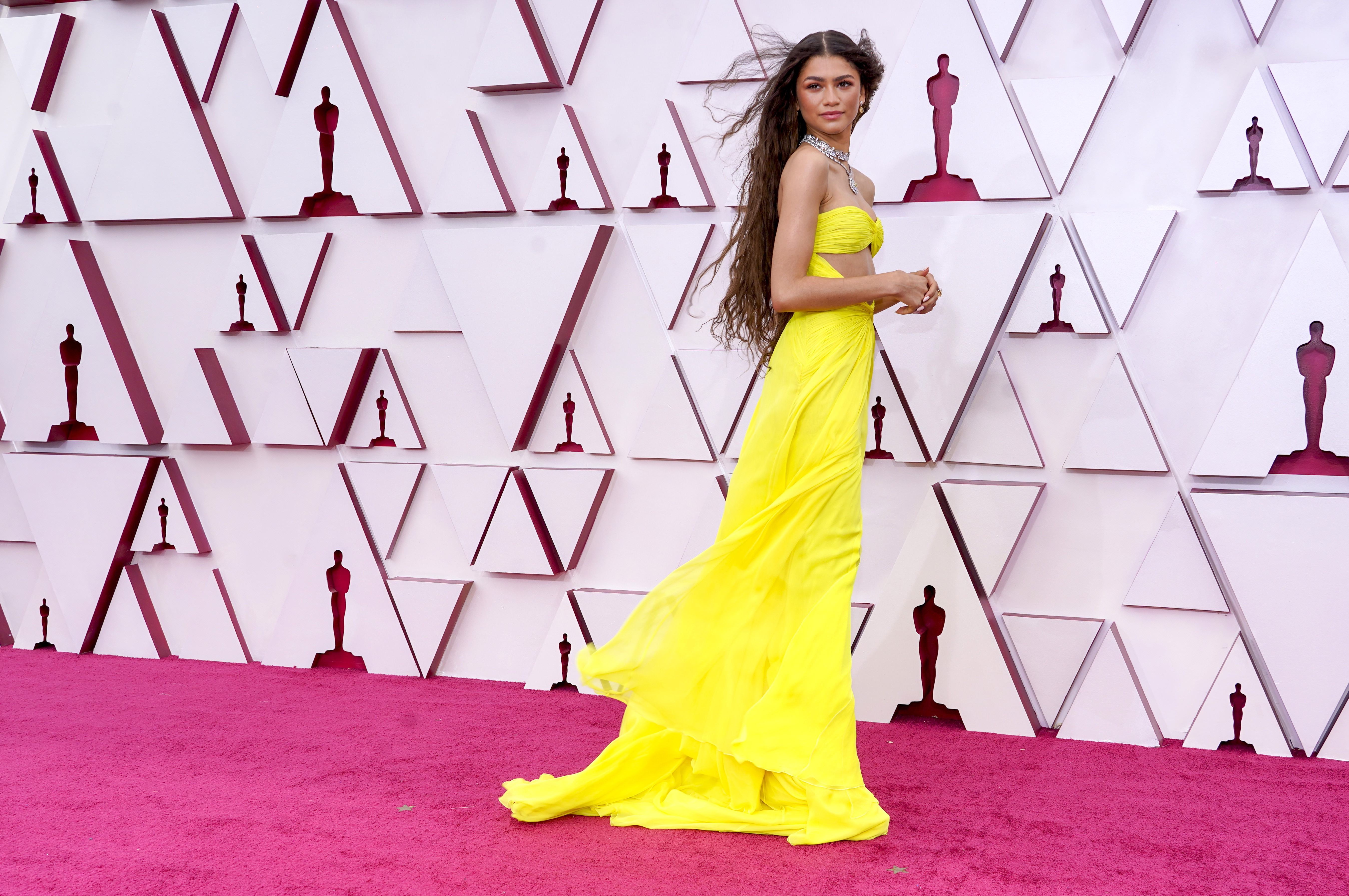 LOS ANGELES, CALIFORNIA – APRIL 25: Zendaya attends the 93rd Annual Academy Awards at Union Station on April 25, 2021 in Los Angeles, California. (Photo by Chris Pizzello-Pool/Getty Images) (Foto: Getty Images)