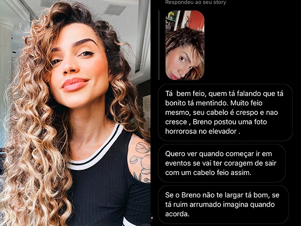 Paula Amorim recebe ataques por estar em processo de transição capilar (Foto: Reprodução/Instagram)