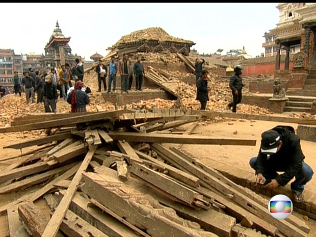 BDBR - Terremoto Nepal (Foto: Rede Globo)