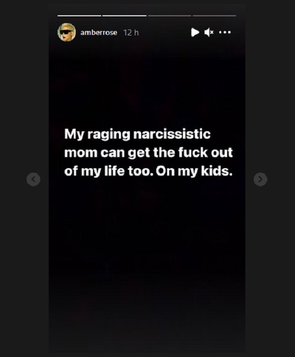 Um dos posts de Amber Rose desabafando com o anúncio do término de seu namoro com o rapper Alexander AE Edwards (Foto: Instagram)