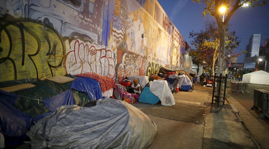Los Angeles trata problema dos sem teto como emergência pública (Foto: Reprodução )