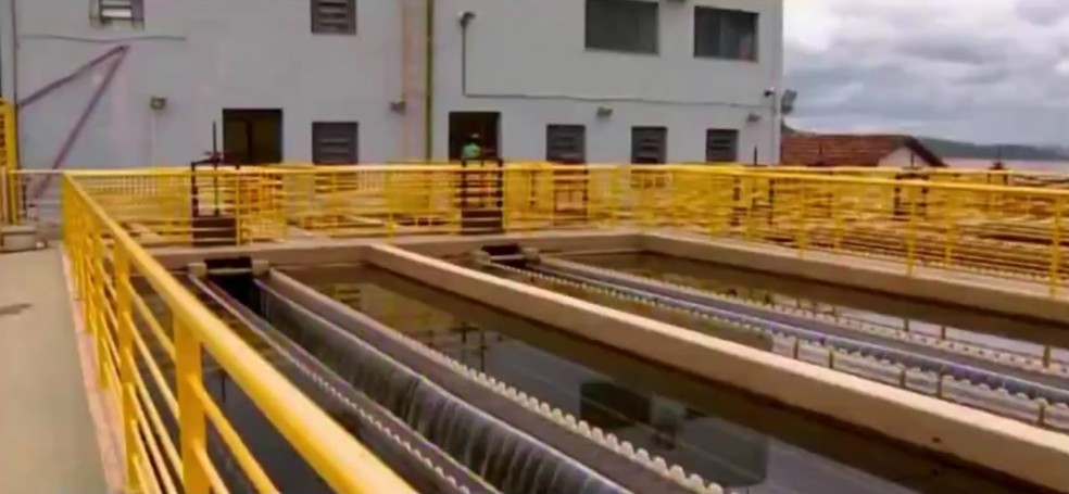 Estação de tratamento de água de Pará de Minas conta com duas bombas — Foto: Reprodução/TV Integração 